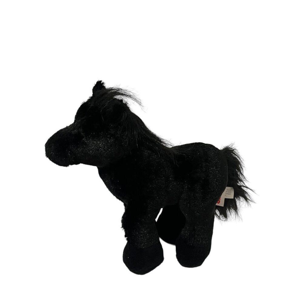 Ganz Webkinz Black Stallion Horse Plush Stuffed Animal HM145 No Code 8.5"